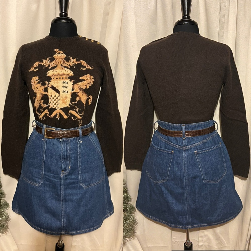 Vintage Ralph Lauren Wool Graphic Sweater